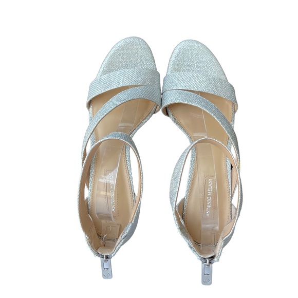 Antonio Melani Sliver Strappy Heels with box womens shoes size 9 - Picture 5 of 13
